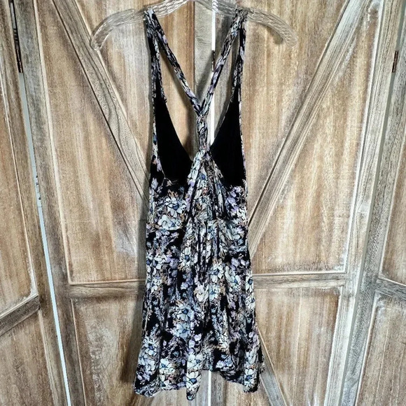 Free People Washed Ashore Mini Dress in Black Combo - Picture 3 of 6